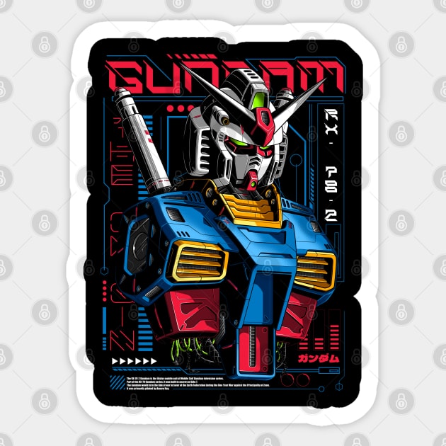 The GunDAM Sticker by Atrians